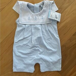 NWT Kissy Kissy sleeveless playsuit with embroidered anchors